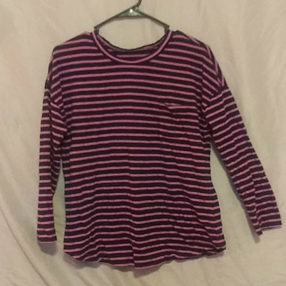 Purple and Black LongSleeve Shirt